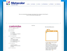 Tablet Screenshot of metacolor.com.pe